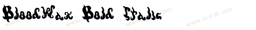 BloodWax Bold Italic字体转换